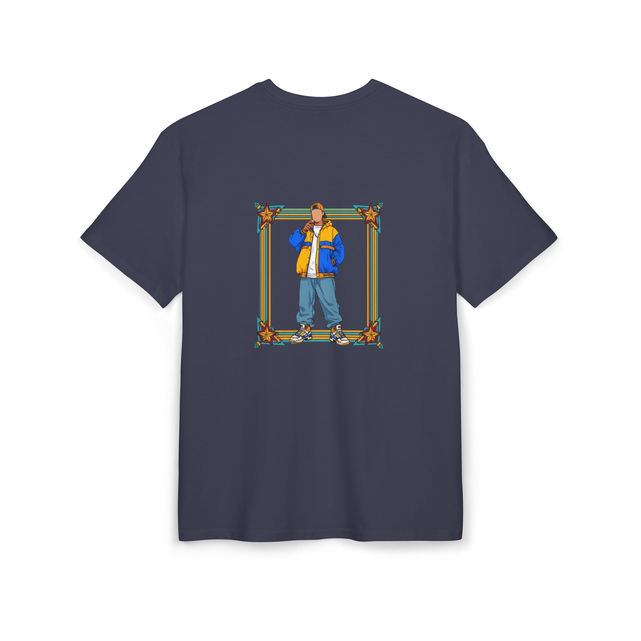 Graphic Tee — Framed Urban Skateboarder Illustration with 'Love From Your Favorite Aunt'