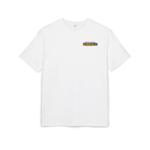 Graphic Tee — Framed Urban Skateboarder Illustration with 'Love From Your Favorite Aunt'