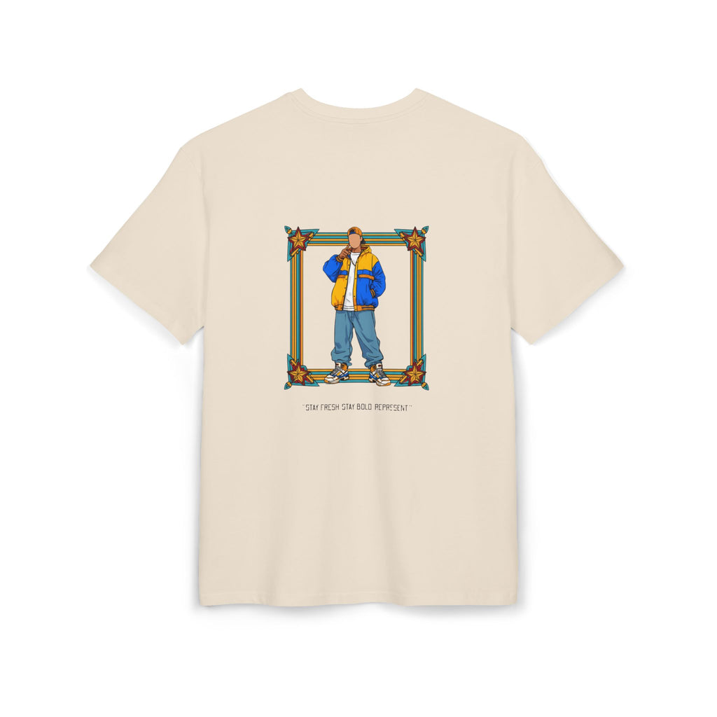 Graphic Tee — Framed Urban Skateboarder Illustration with 'Love From Your Favorite Aunt'